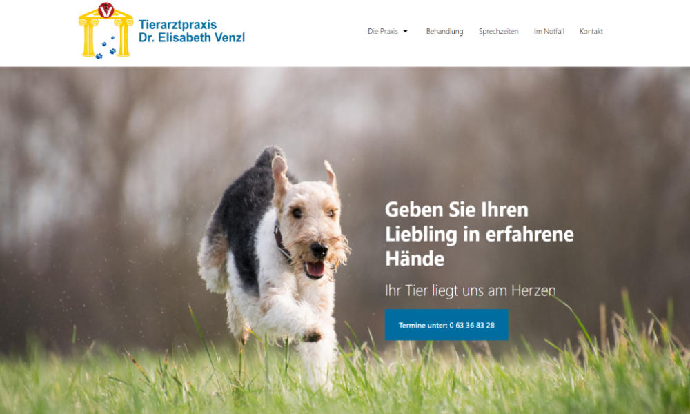 Referenz: Website tierarztpraxis-venzl.de